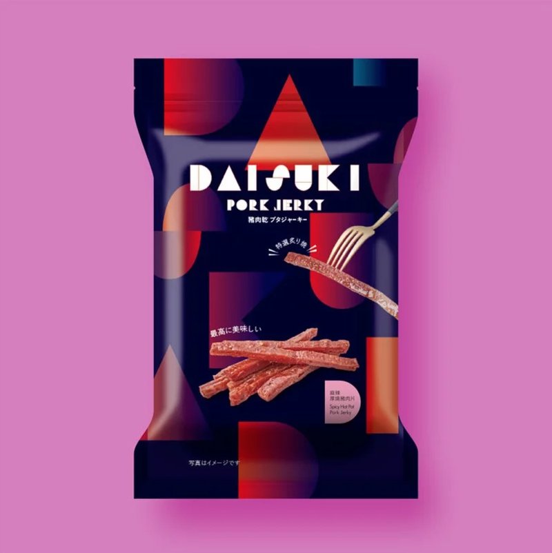 【精品肉干】麻辣厚烧猪肉片-轻巧夹链包(150g) - 肉干/肉松 - 新鲜食材 多色