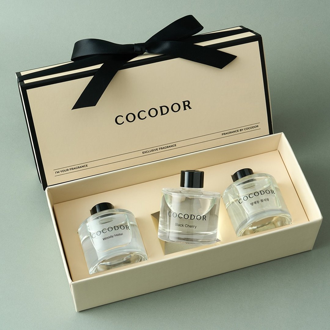COCODOR-经典 MINI 系列扩香瓶礼盒 (50ml/3 入组) - 香薰/精油/线香 - 玻璃 白色