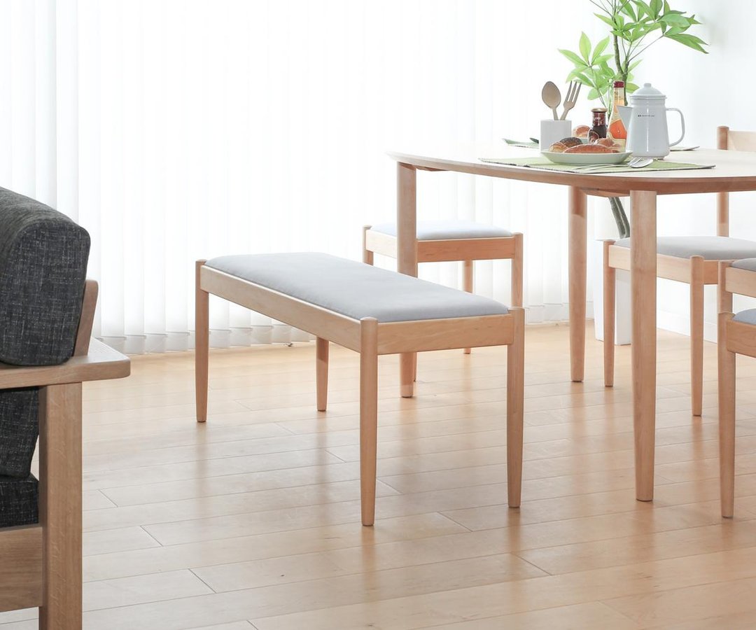 旭川家具 cosine FOLK BENCH 饭厅长凳 - 椅子/沙发 - 木头 