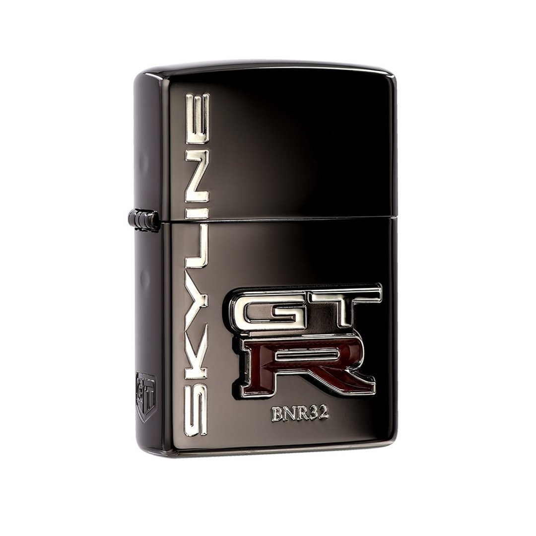 【ZIPPO官方旗舰店】GT-R LOGO徽章(黑冰)防风打火机 ZA-5-206B - 其他 - 铜/黄铜 黑色
