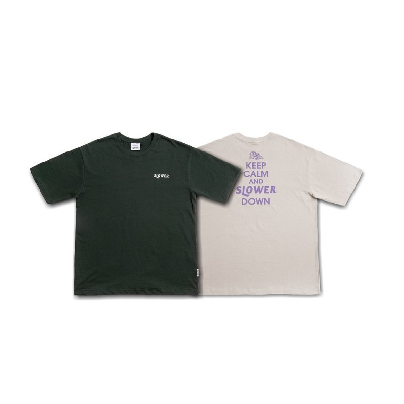 【日本SLOWER】标语短Tee - 男装上衣/T 恤 - 棉．麻 多色