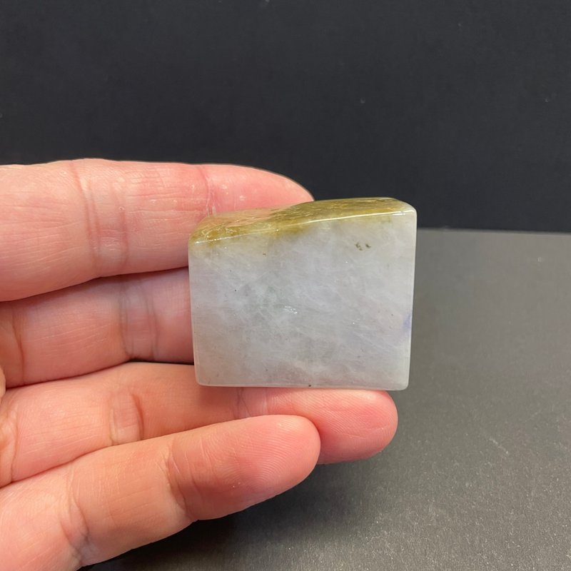 瀚玉珠宝 天然翡翠 原皮黄翡玉印章 素面印章 光身印章 印纽 翡翠 - 其他 - 玉石 