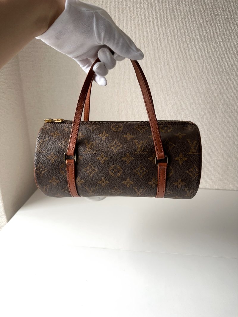 中古包 LV路易威登 老花红皮水桶包 - 手提包/手提袋 - 其他材质 咖啡色