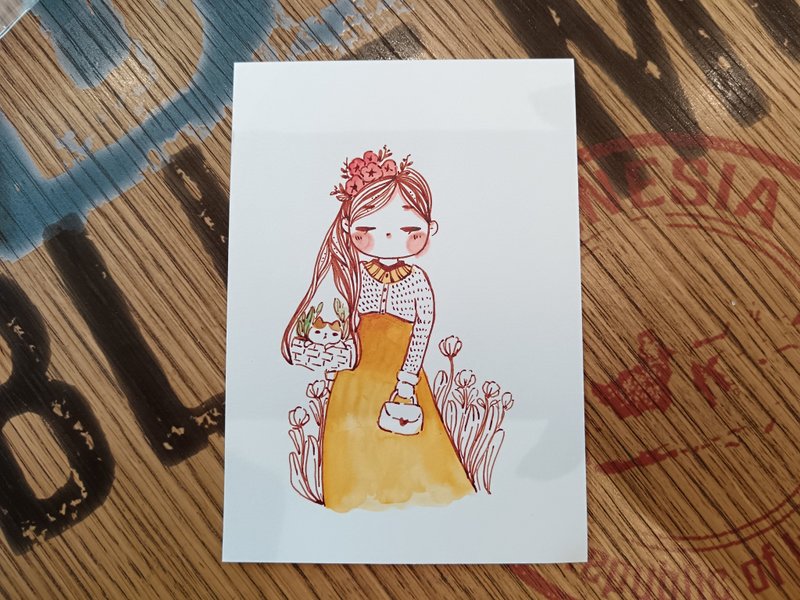 怀旧的幻想钢笔淡彩原画 - 海报/装饰画/版画 - 纸 