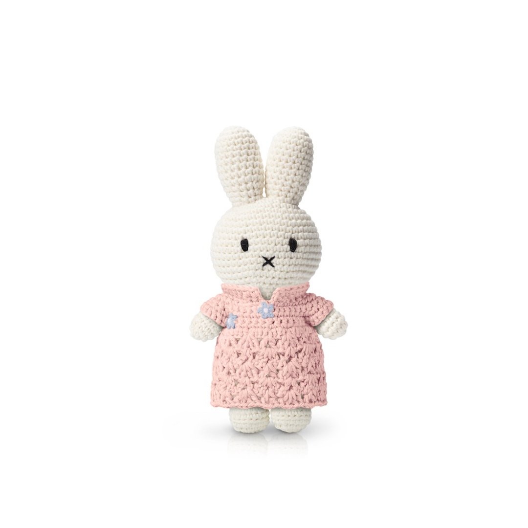 荷兰Miffy米飞兔【miffy&粉色新年旗袍装】纯棉手工钩针玩偶娃娃 - 玩偶/公仔 - 棉 