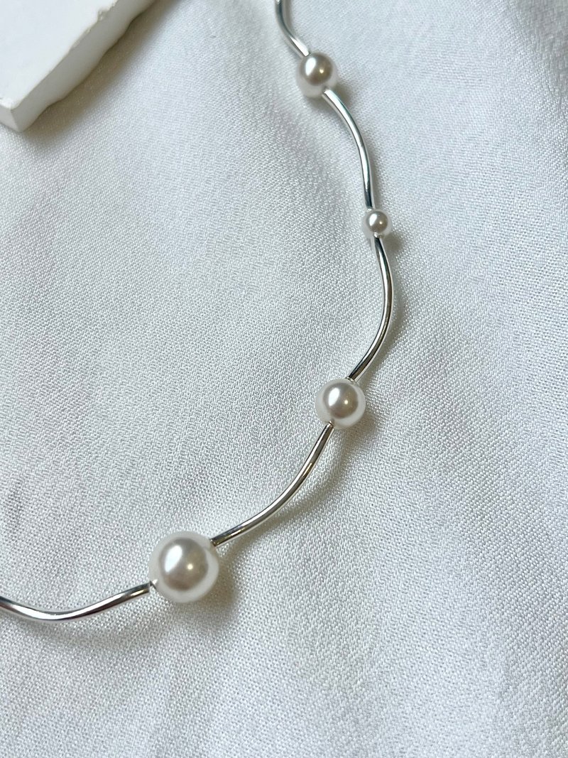 Babys Breath Pearl Necklace丨满天星珍珠颈链 - 两色 - 项链 - 珍珠 