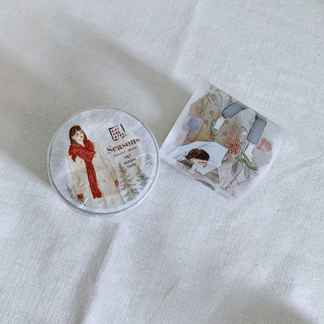 季节 秋 - 冬 / 5cm 雾面 PET 和纸胶带 - 纸胶带 - 其他材质 