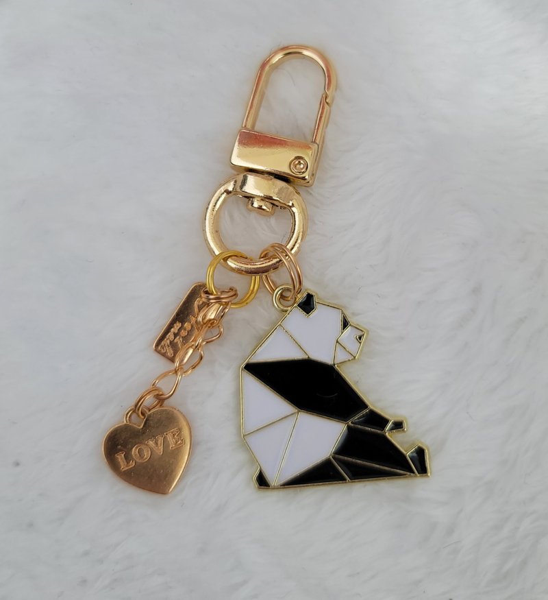 益智熊猫钥匙扣 - 钥匙链/钥匙包 - 其他金属 