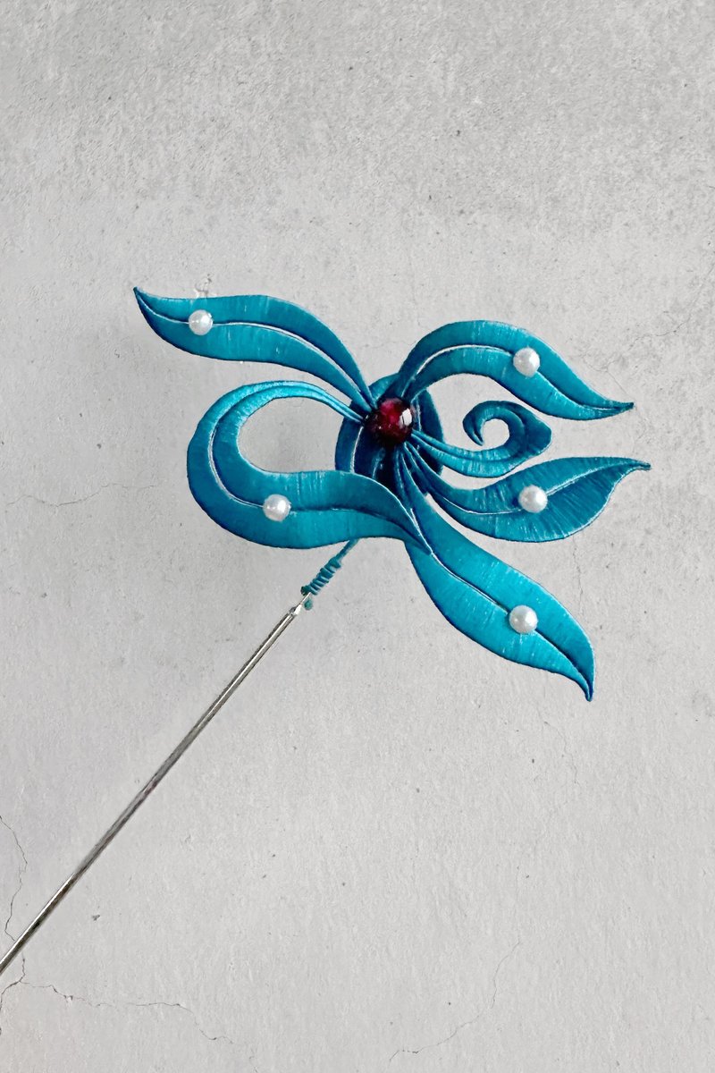 【现货】兰花簪—缠花仿点翠 - 其他 - 其他材质 