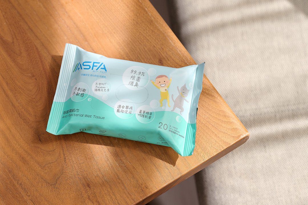 【流感对策】ASFA 除菌湿纸巾 (20片装) x 4包 - 其他 - 其他材质 白色