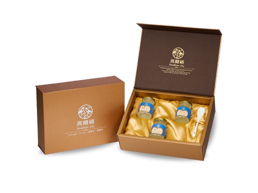 新上市【燕尔禧Swallow】官府经典即食燕窝-精致礼盒组3入装 - 健康/养生 - 玻璃 蓝色