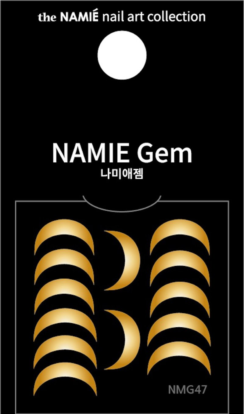 【专业用】NAMIE Gem 美甲装饰艺术贴纸 Normal Metallic 47 - 指甲油/指甲贴 - 纸 金色