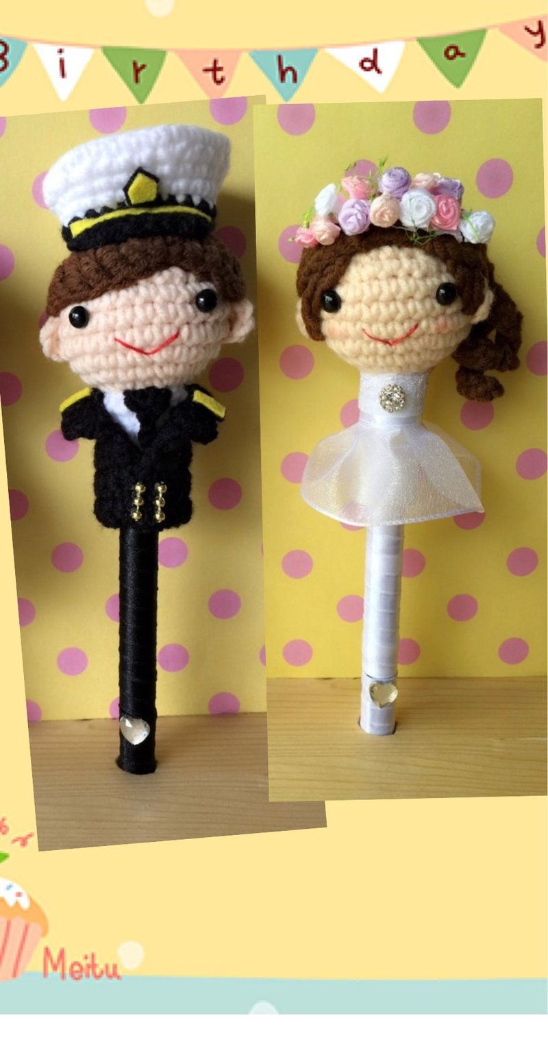 chuchu手作小铺 军人vs白纱款 新人签名笔 - 其他书写用品 - 其他材质 蓝色