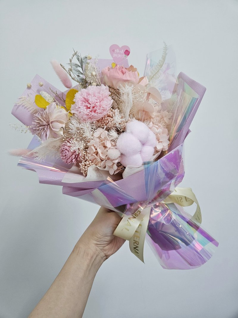 永生康乃馨母亲节花束  母亲节花礼 - 干燥花/捧花 - 植物．花 多色