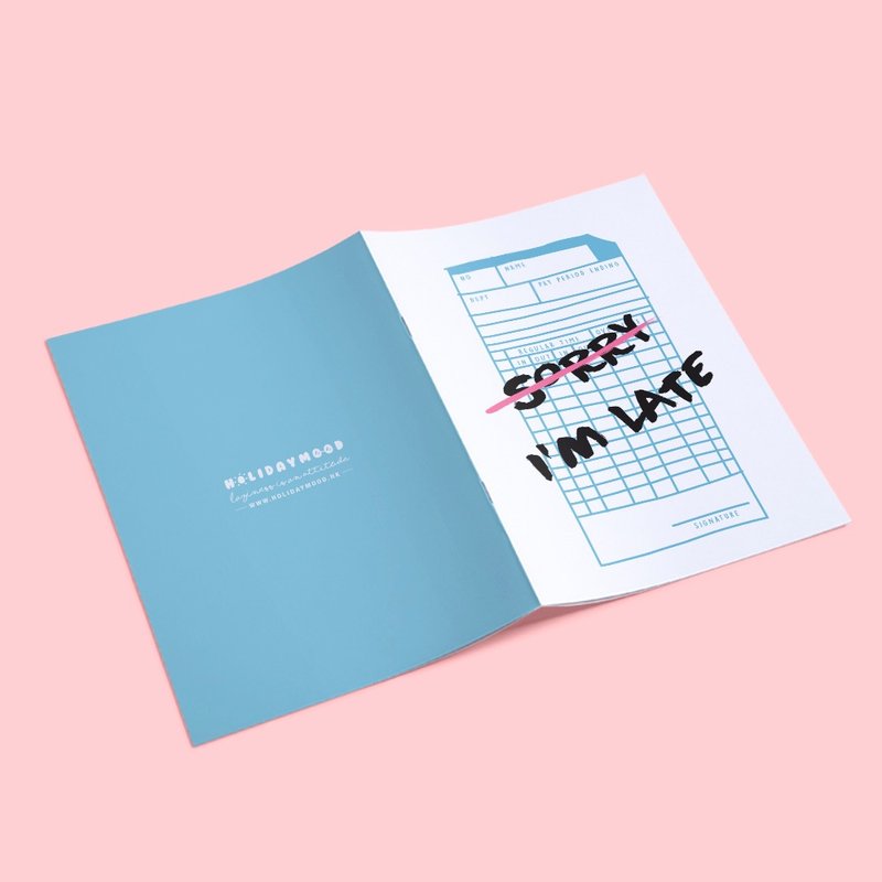 A5 插画笔记本 | Sorry I'm LATE - 笔记本/手帐 - 纸 