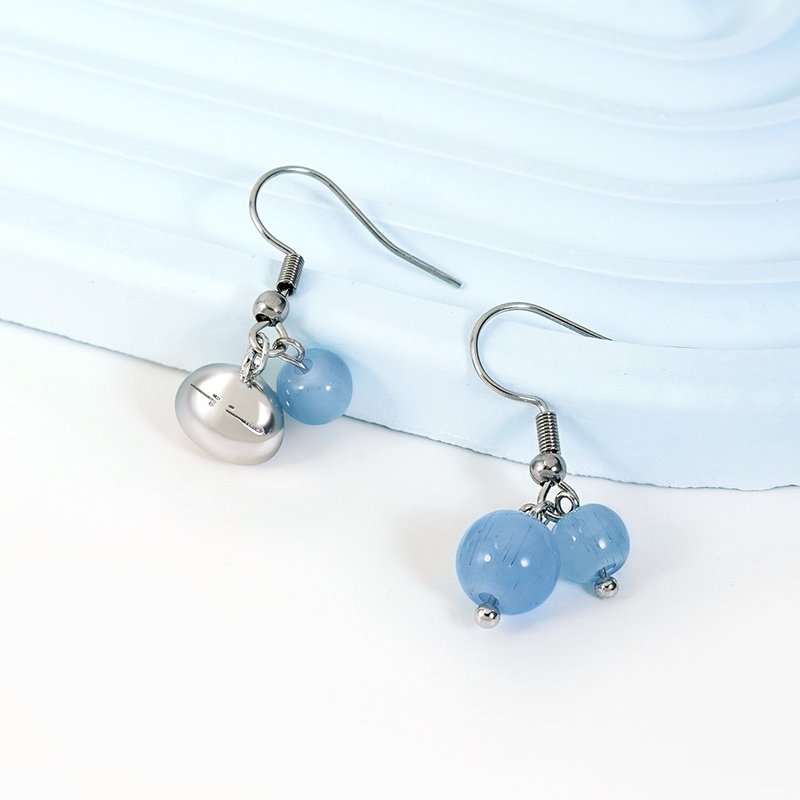 转生史莱姆-耳环 - 耳环/耳夹 - 其他金属 银色