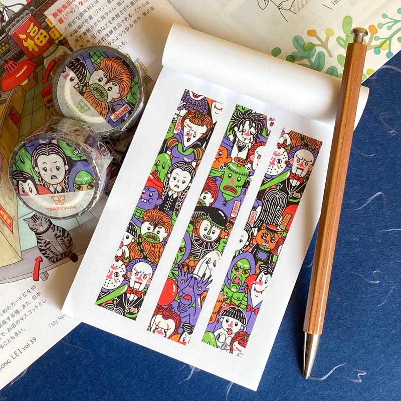 万圣节纸胶带 - 纸胶带 - 纸 紫色