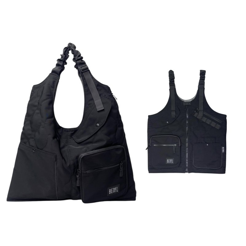 多功能背心包 (大 ) - 侧背包/斜挎包 - 尼龙 