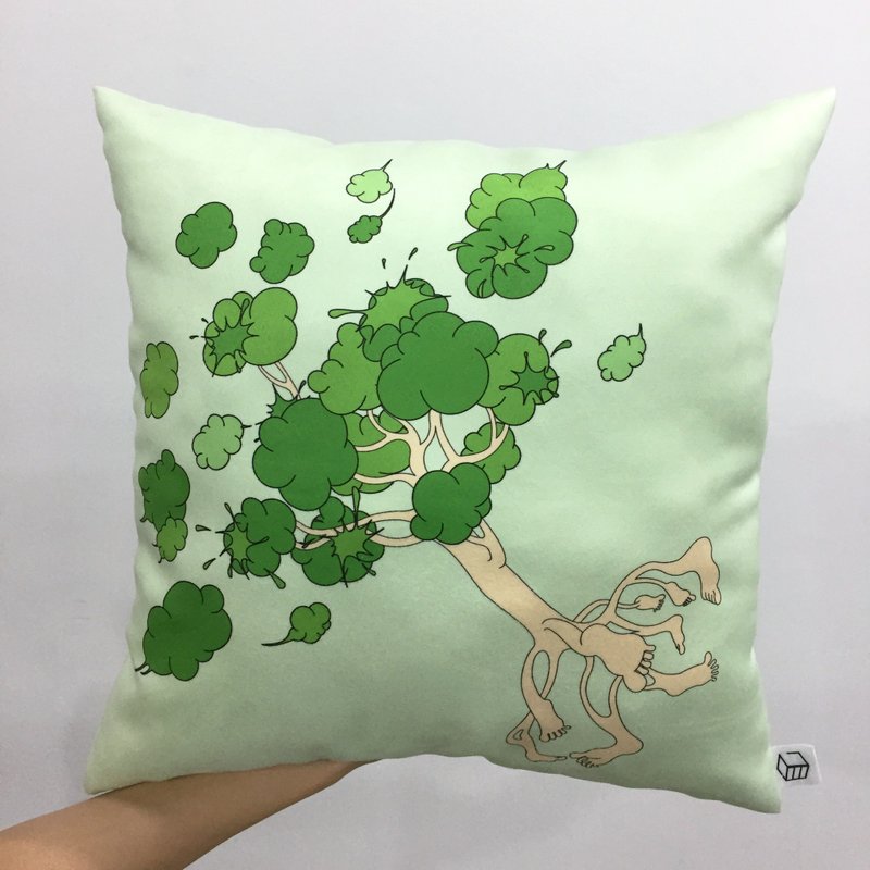 my dear抱枕－Tree - 枕头/抱枕 - 棉．麻 绿色