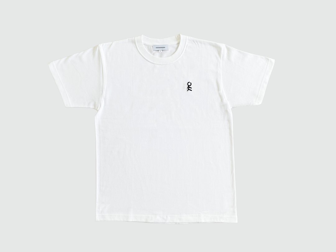 刺绣 Logo 白色 T-Shirt - 男装上衣/T 恤 - 棉．麻 
