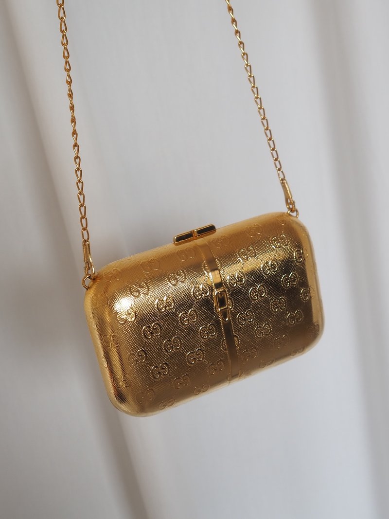 GUCCI GG Metal Bag 古驰 GG 金属 包 包 古董级 - 侧背包/斜挎包 - 其他金属 金色