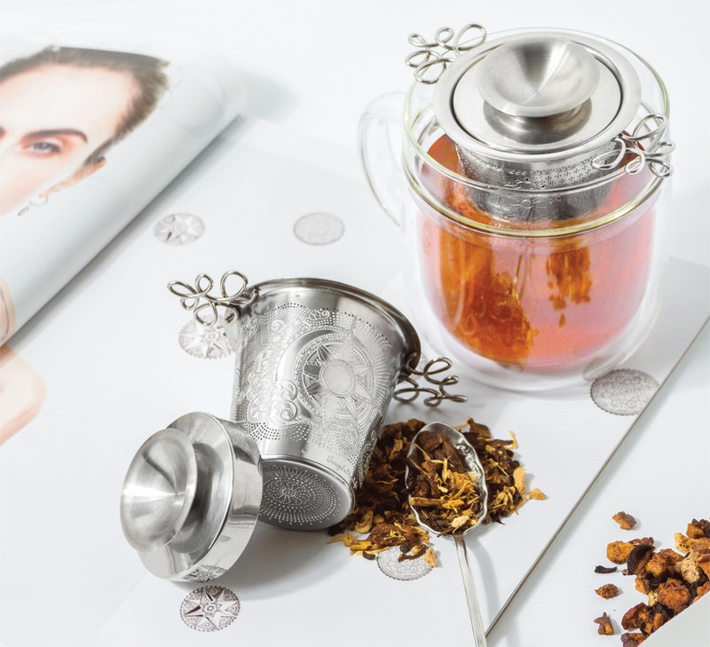 01LIV 不锈钢滤茶器Charis多用途茶滤泡茶水分离创意茶具礼物 - 茶具/茶杯 - 不锈钢 银色