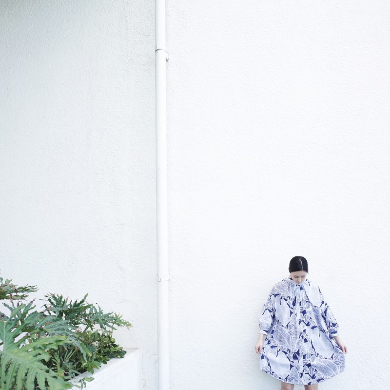 大叶子 和风棉衫 - 女装衬衫 - 棉．麻 蓝色