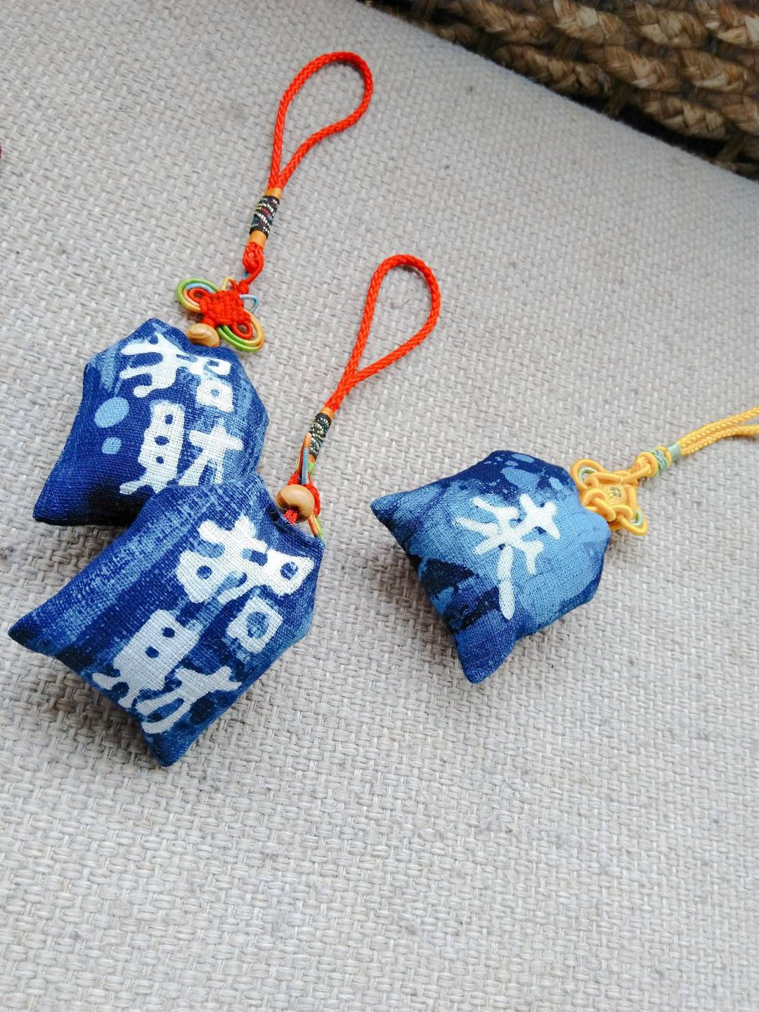 卓也蓝染－蓝蜡染祝福御守 - 其他 - 棉 蓝色
