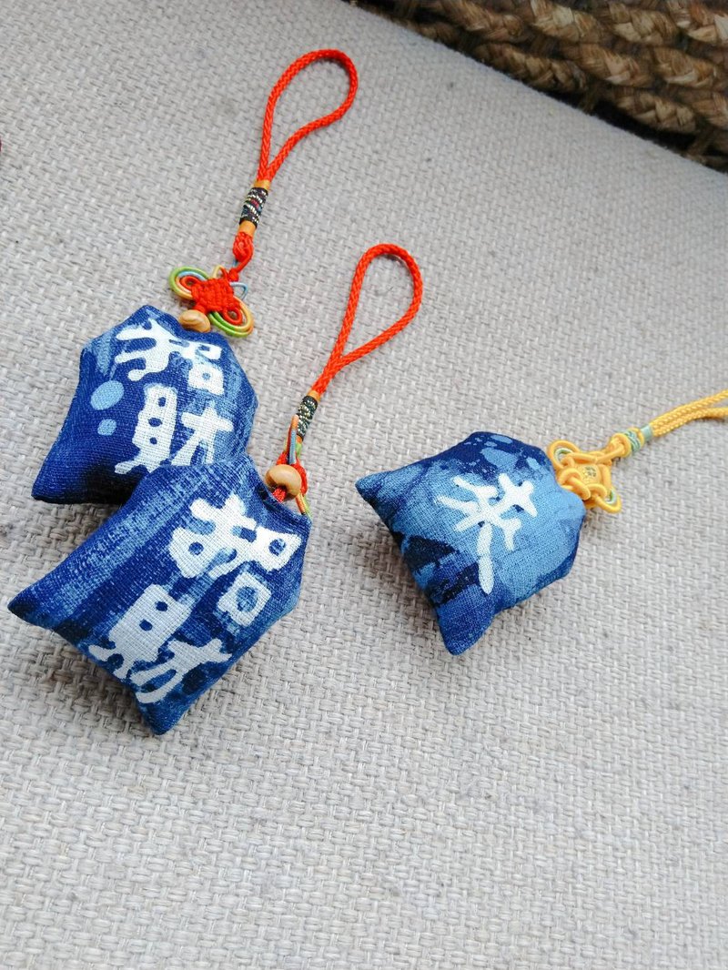 卓也蓝染－蓝蜡染祝福御守 - 其他 - 棉 蓝色