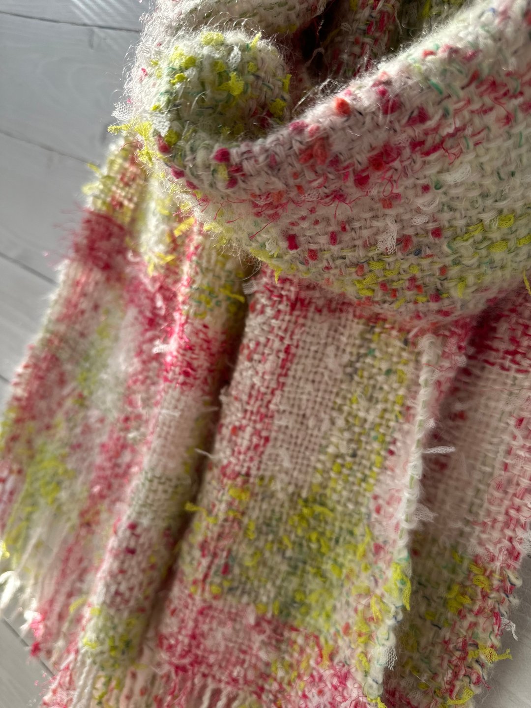 手织围巾 / handwoven scarf / muff manick / 狂野编织 – Spring Noise - - 围巾/披肩 - 羊毛 多色