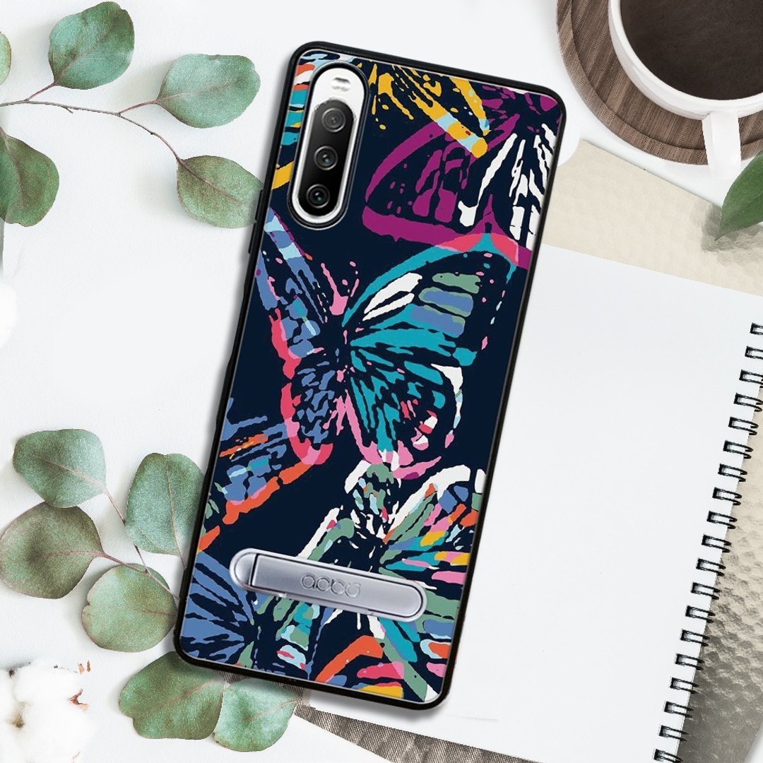 Sony Xperia 10 IV 减震立架手机壳-彩蝶 - 手机壳/手机套 - 其他材质 多色