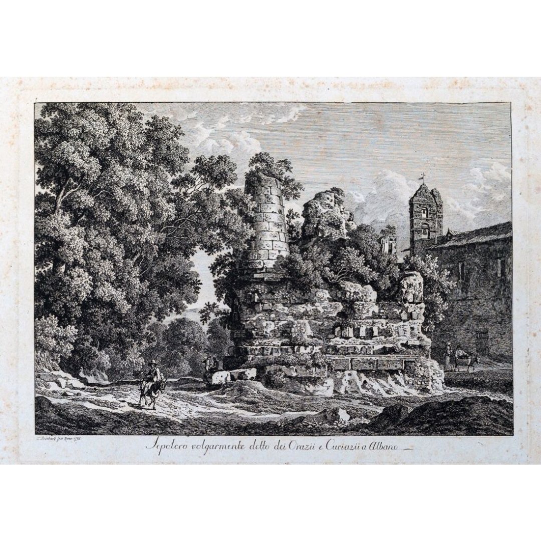 阿尔巴诺的霍拉提斯与库里阿奇斯之墓-约翰 莱因哈特- 版画 - 海报/装饰画/版画 - 纸 