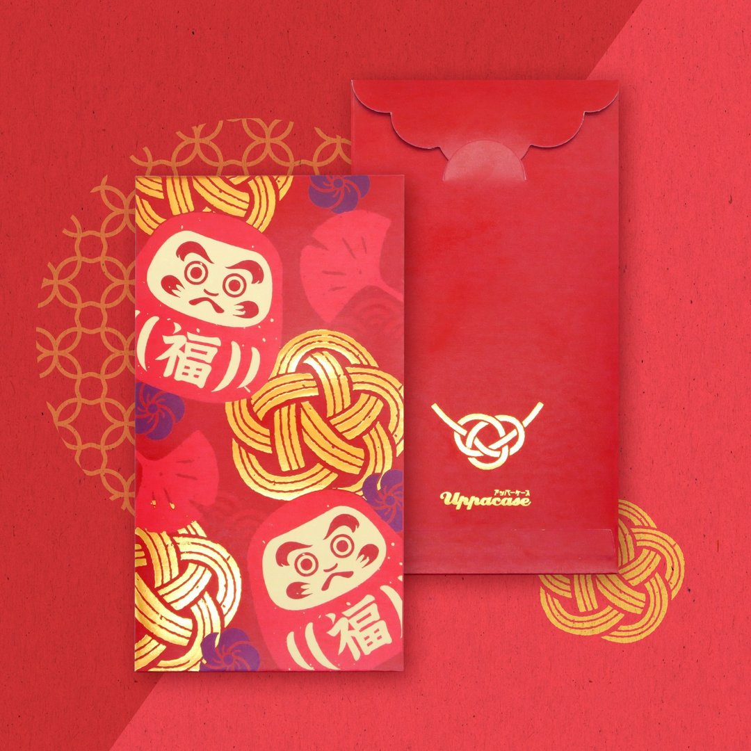 【吉祥达摩】贺年利是封 / 红包袋 - 10枚入 - 红包/春联 - 纸 红色