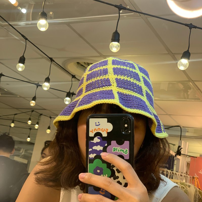 Summer Bucket，手工制作的夏季针织帽。 - 帽子 - 棉．麻 多色