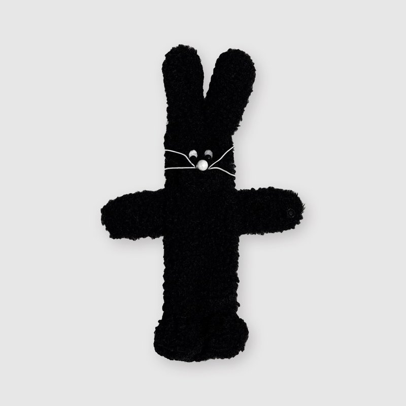 Hug Me 小袋 - 黑兔子 - 铅笔盒/笔袋 - 聚酯纤维 黑色