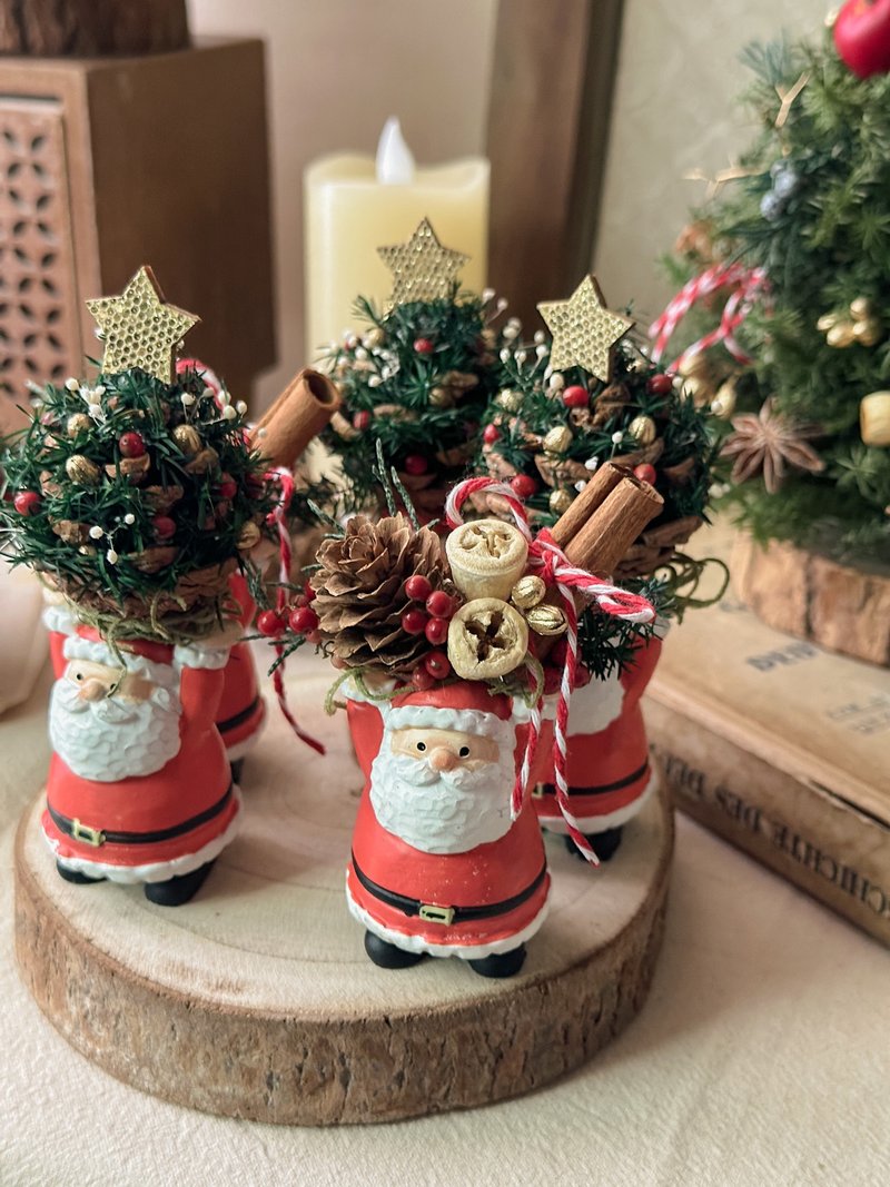 圣诞老人摆饰 圣诞树 办公小物 交换礼物 - 干燥花/捧花 - 植物．花 红色