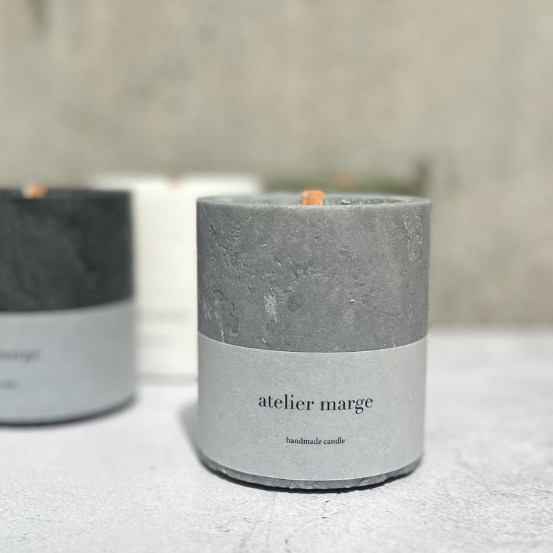 灰色男士香水蜡烛 - 蜡烛/烛台 - 蜡 灰色