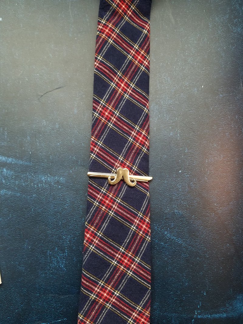 银色胡子领带夹英伦风领带配件 - 领带/领带夹 - 其他金属 银色