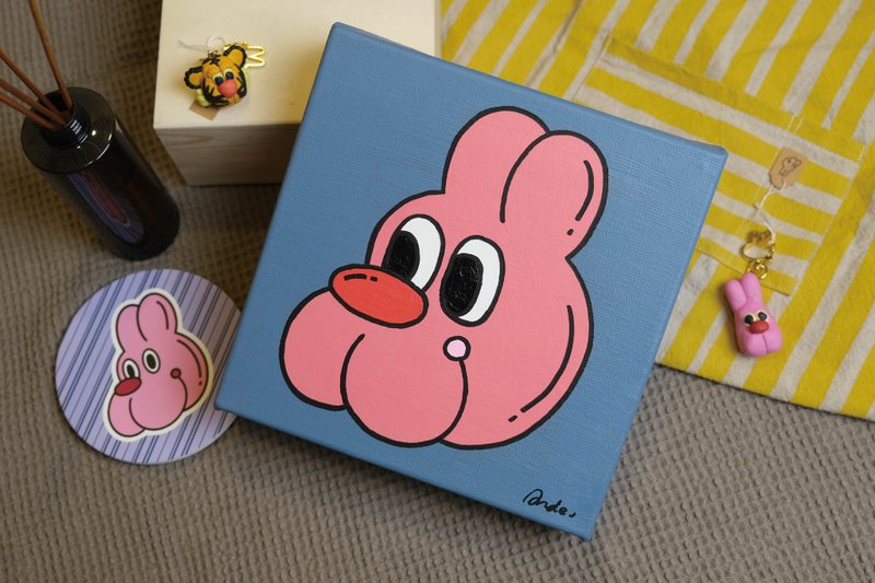 十二生肖系列—兔吉 - 海报/装饰画/版画 - 压克力 蓝色