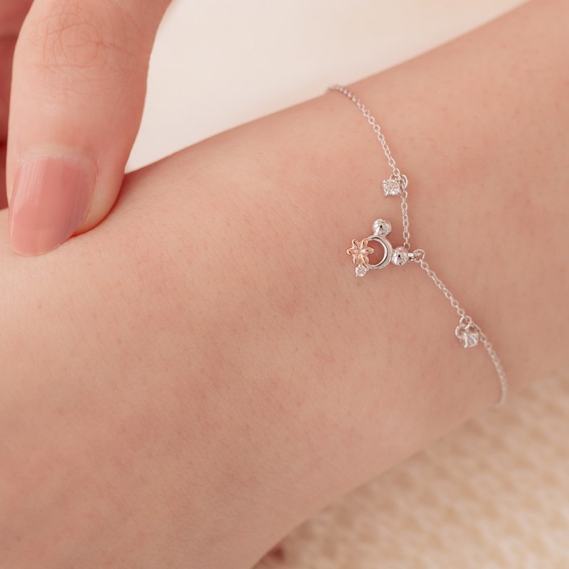 京华钻石 迪士尼Disney 米奇与米妮系列 Mickey 10K 钻石手链 - 手链/手环 - 钻石 