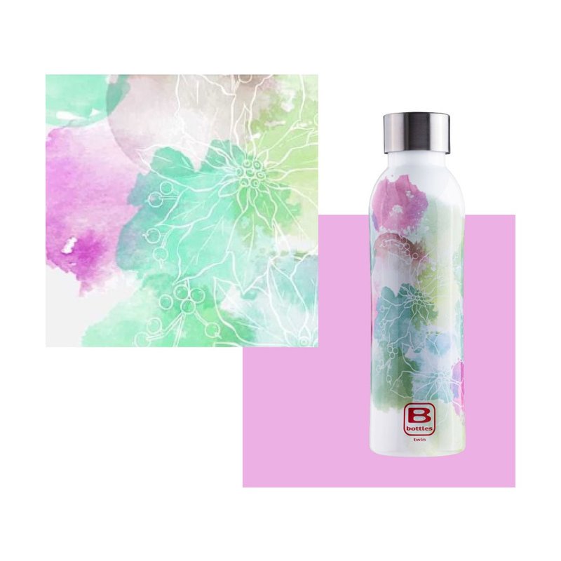 BUGATTI水粉花宴保温瓶500ml - 保温瓶/保温杯 - 其他金属 绿色