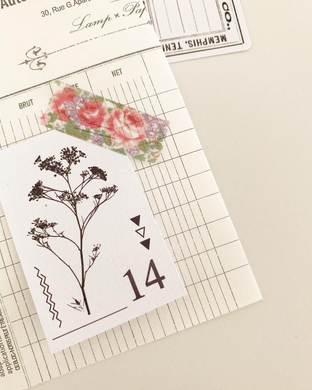 Bloom Flower Washi Tape - 纸胶带 - 其他材质 