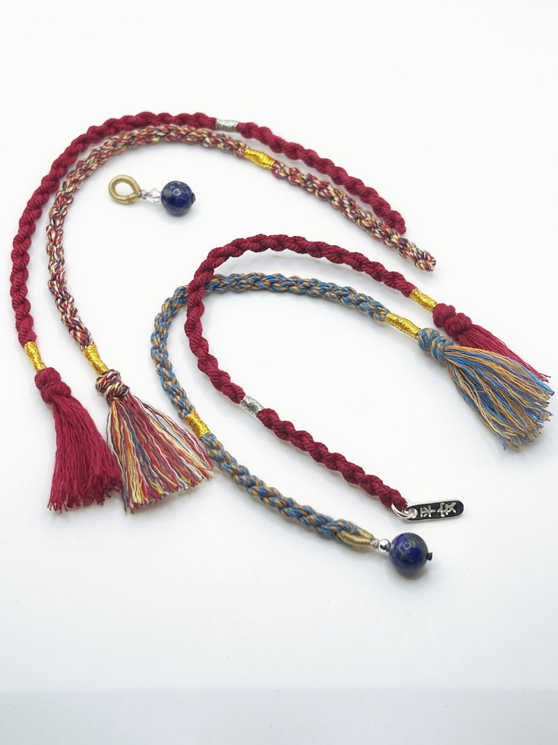 藏式手搓棉手绳 - 手链/手环 - 棉．麻 多色