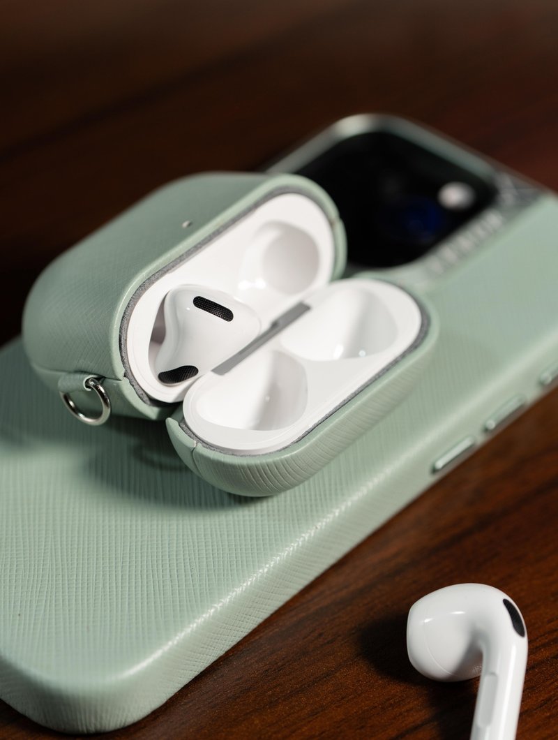 ARMOR AirPods 4 全真皮保护壳_天星綠 - 耳机收纳 - 真皮 
