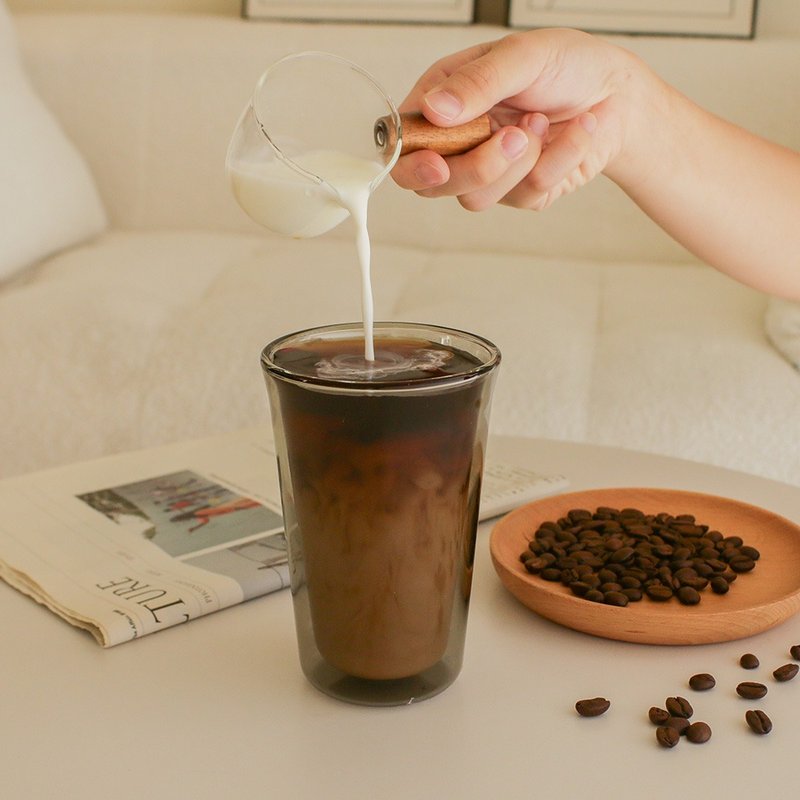 PURE双层玻璃杯-清透/透黑 - 玻璃杯 - 玻璃 透明