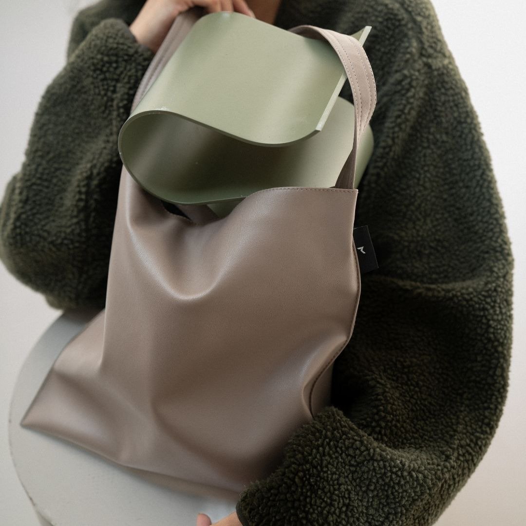 HOBO LARGE - GREIGE / RUST BRAND - 其他 - 人造皮革 灰色