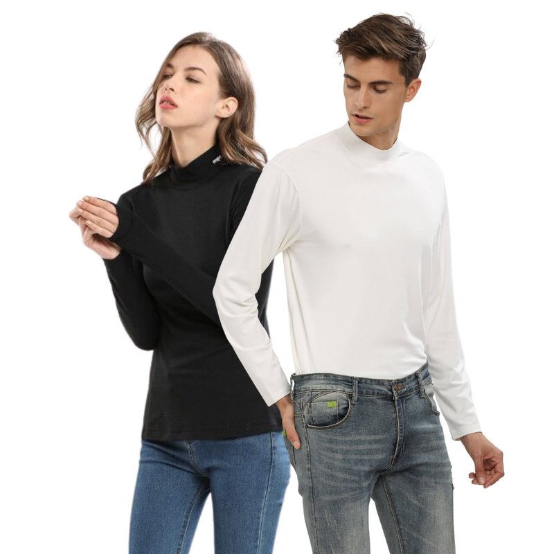 【MEGA COOHT】马上暖 小磨毛升温蓄热运动保暖衣 卫生衣发热衣 - 中性连帽卫衣/T 恤 - 其他材质 