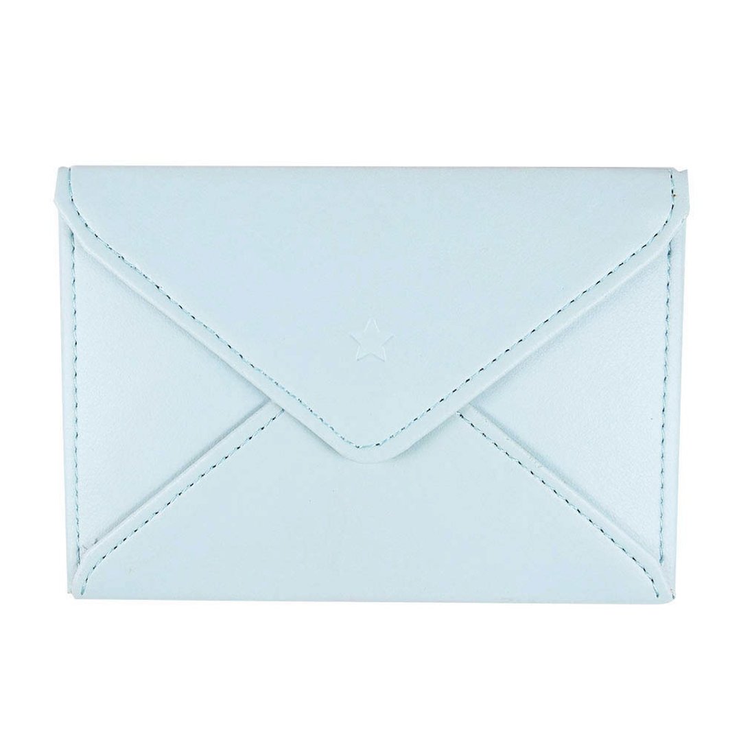 US 粉蓝皮质封套【Hallmark-礼品】 - 信封/信纸 - 其他材质 蓝色