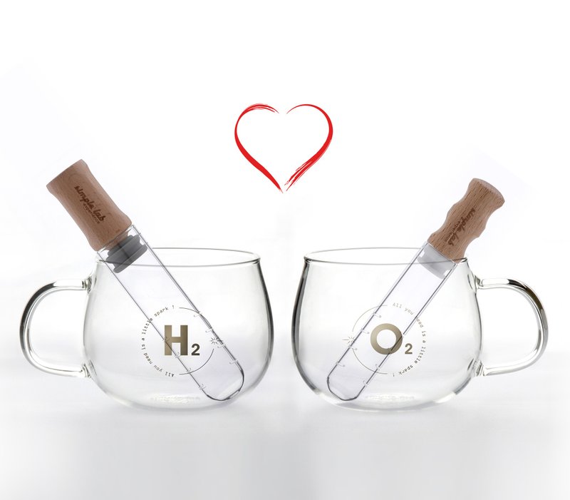 【HotSummer】 氢氧对杯与玻璃茶棒限量超值套装 | 毕业互赠 - 茶具/茶杯 - 玻璃 透明