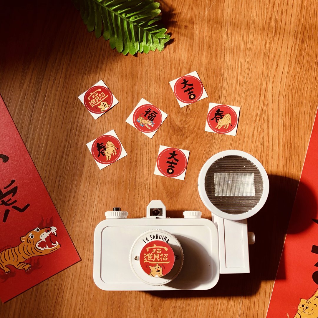 春联贴纸 红包袋贴纸 信封贴纸 Sticker 16入 - 贴纸 - 纸 红色